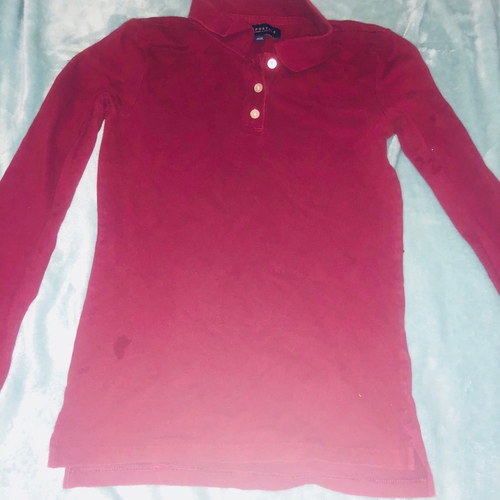 Long sleeve collard t Shirt